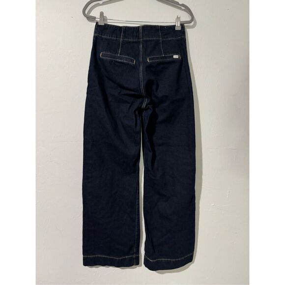 Levi’s Ribcage Highrise wide leg tailored jean in blue premium 26 - Picture 9 of 12